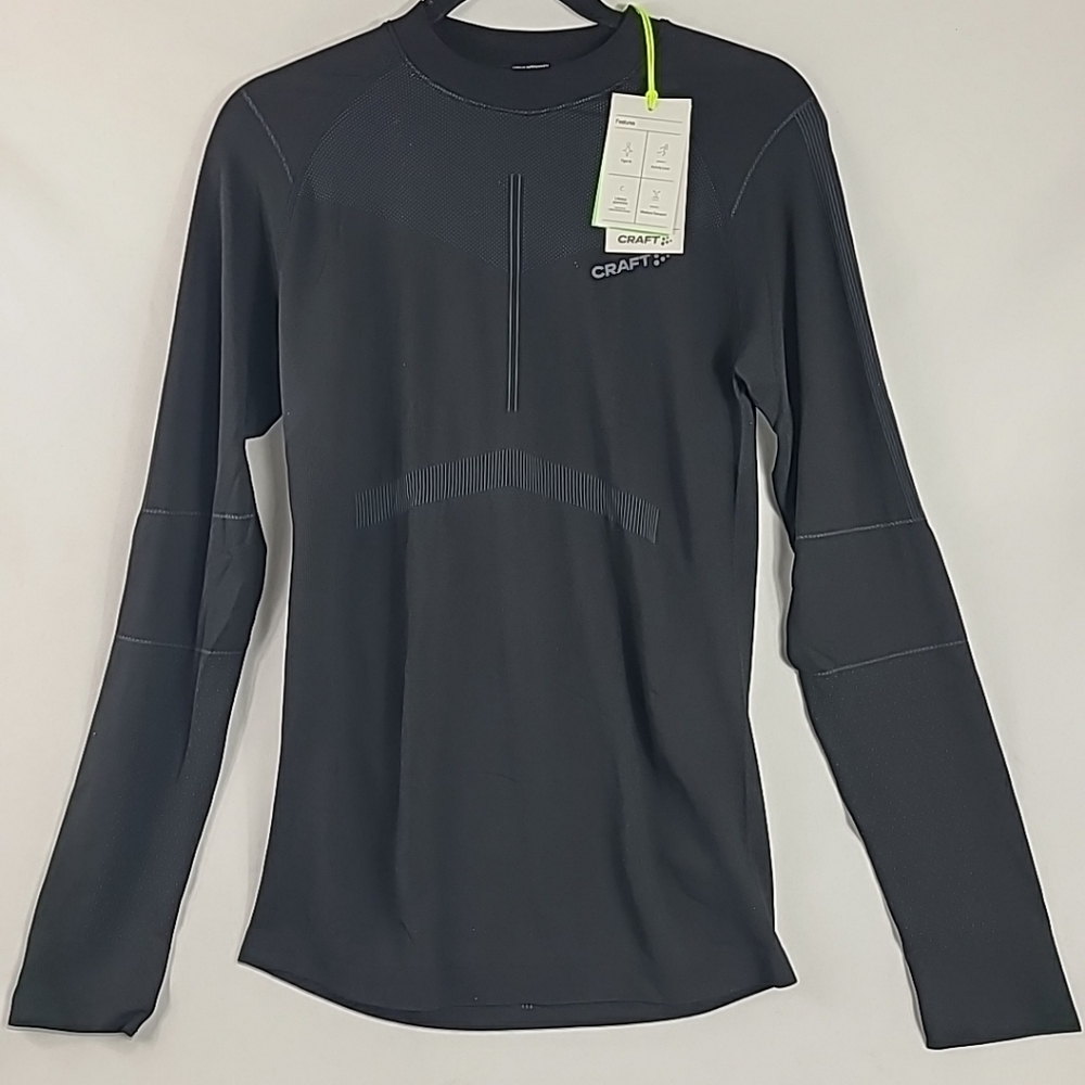 NEW Craft Women's Dry Active Intensity Crewneck Baselayer Top Black Sz L